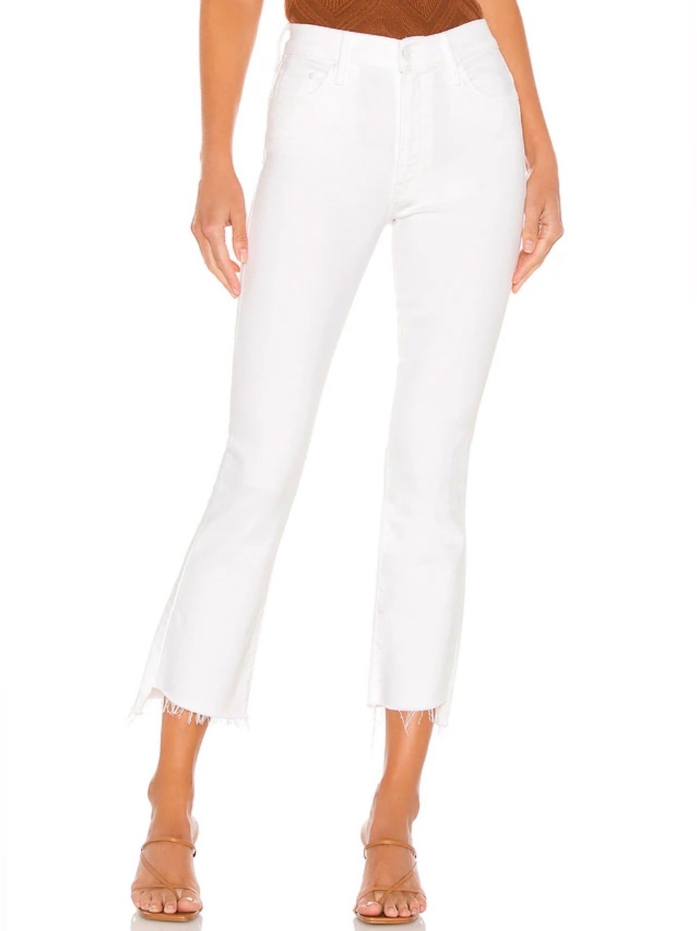Mother The Insider Crop Step Fray Fairest Of Them All Size 27